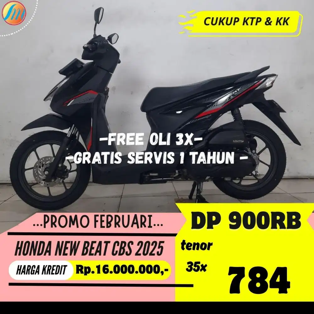 DP MURAH ANGSURAN SANGAT RINGAN HONDA NEW BEAT CBS 2025 CUKUP KTP KK