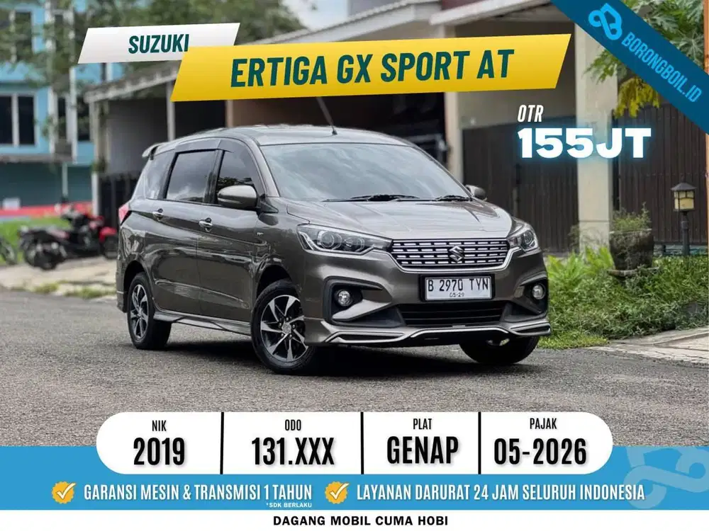 SUZUKI ERTIGA GX SPORT MATIC 2019 ABU ISTIMEWA SIAP PAKAI