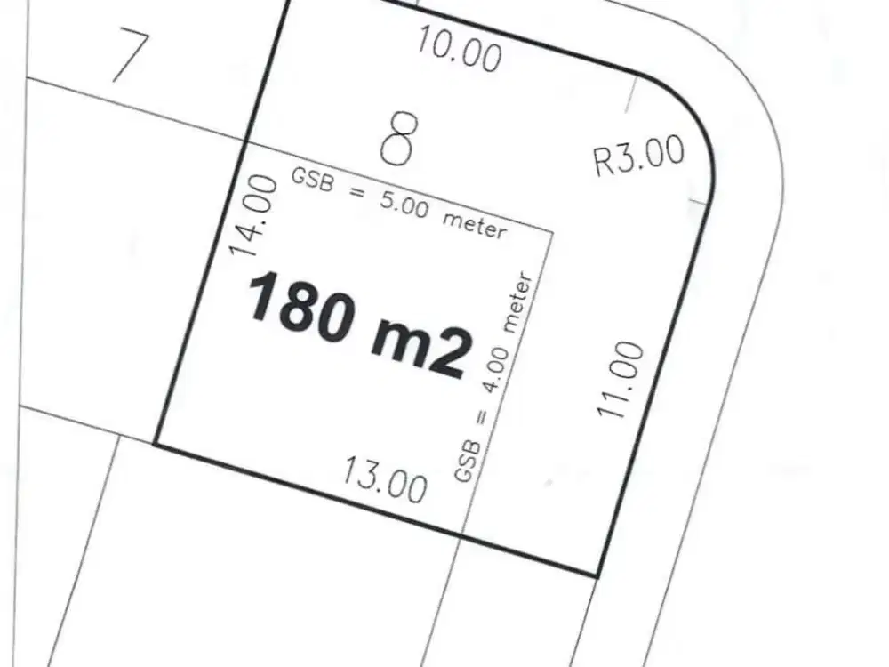 Dijual Tanah/Kavling Hook/Hoek/Huk - Luxmore , Green Wich BSD CIty Tangerang Selatan