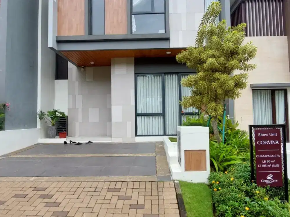 Rumah Mewah Modern 2 Lantai Cluster Reina Sofia Tipe Champagne Citra City Sentul