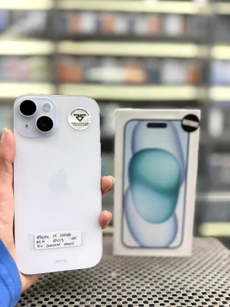 IPHONE 15 128GB FULLSET, GARANSI RESMI/IBOX 3 BULAN