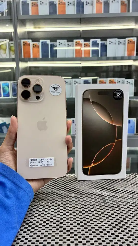 IPHONE 16 PRO MAX 256GB FULLSET, GARANSI RESMI/IBOX 3 BULAN