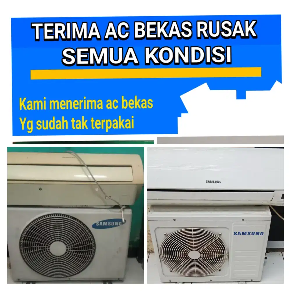 Terima ac bekas rusak