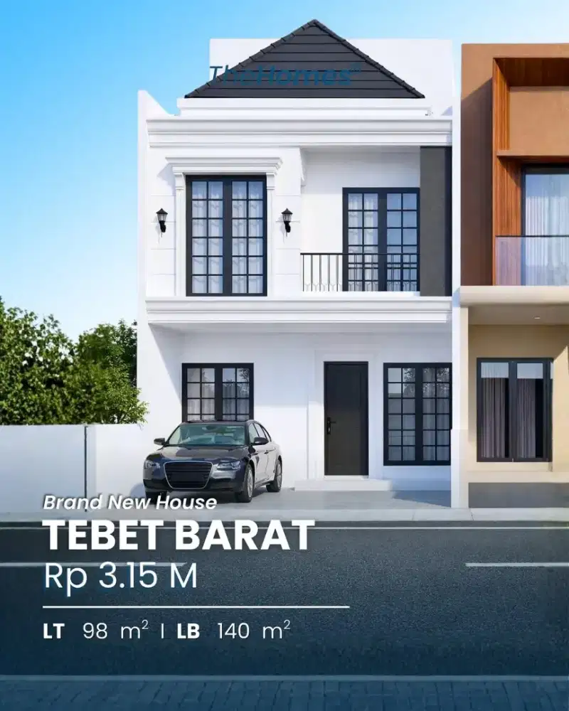 Dijual rumah modern murah 2lantai akses 2mobil lokasi tebet barat