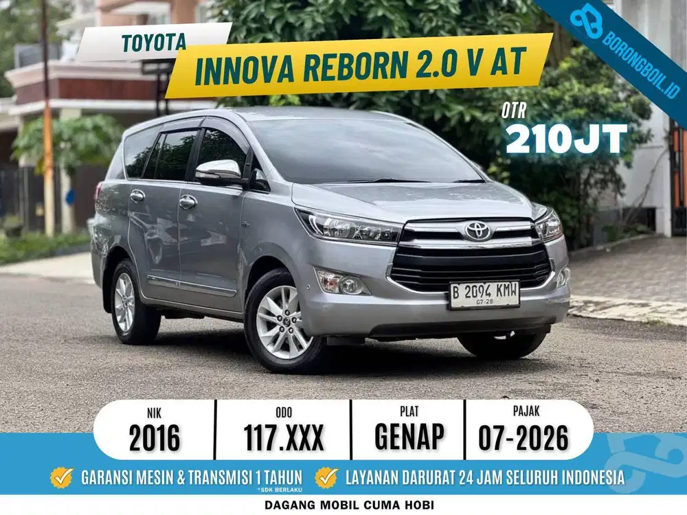 TERMURAH!!INNOVA 2.0 V BENSIN AT 2016 SIAP MUDIK