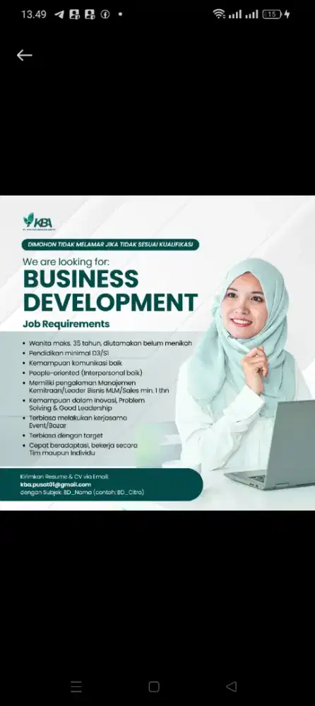 Bisnis Development