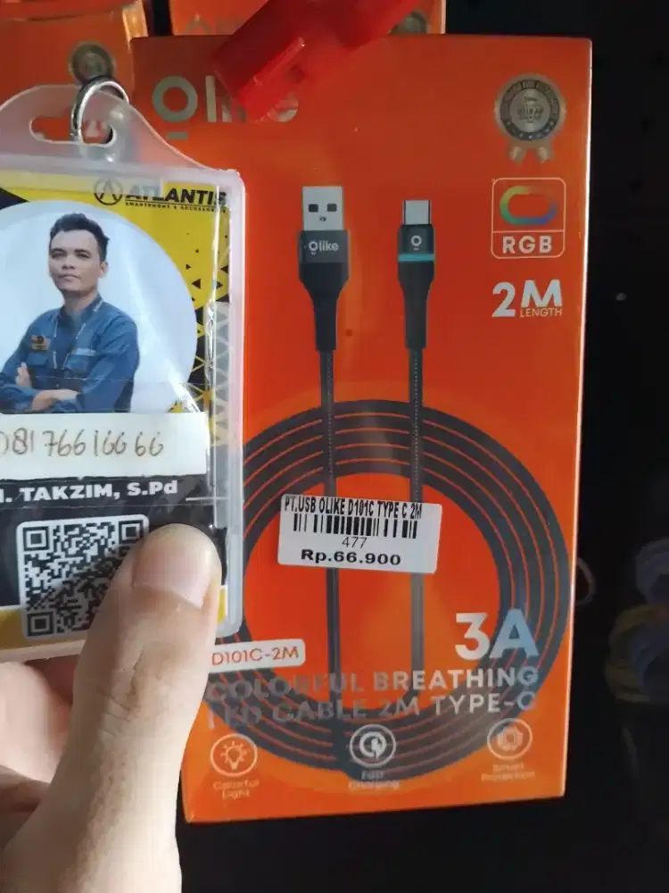 PT.USB OLIKE D101C TYPE C 2M ATLANTIS DAHSYAT