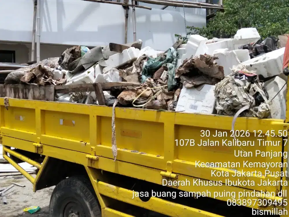Jasa buang puing dan angkut sampah