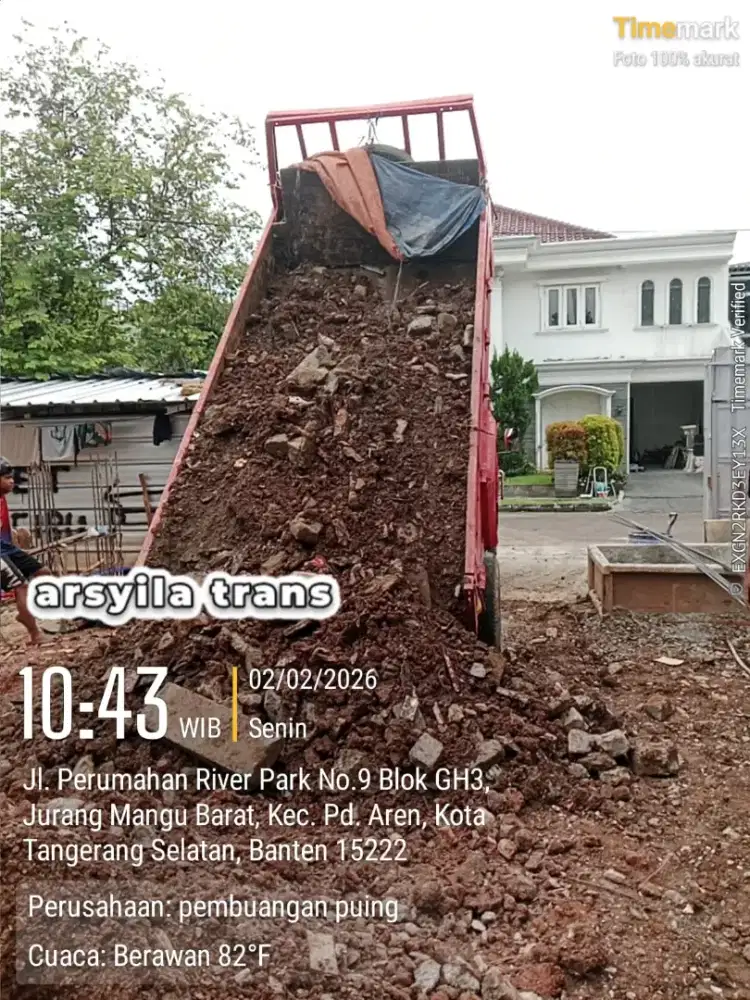 Jasa pengurugan dan buang puing