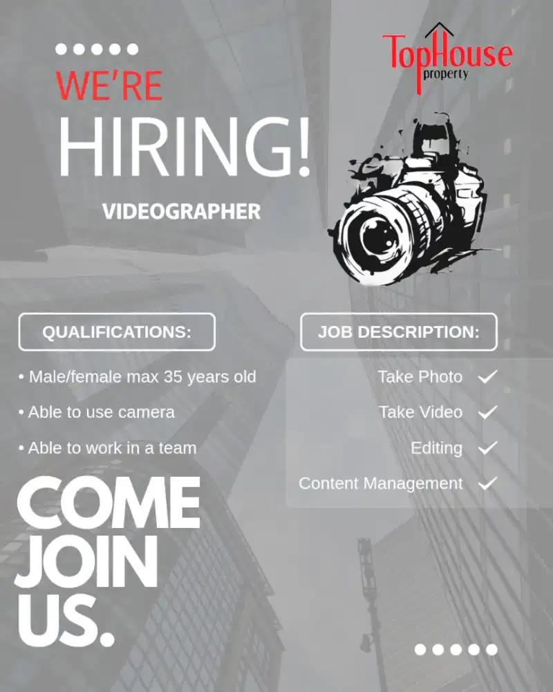 Lowongan Kerja Videografer