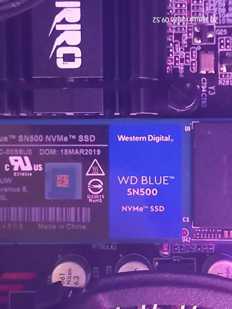 NVME SSD 500Gb WD BLUE SN500