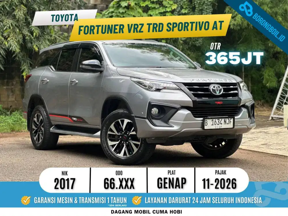Toyota Fortuner VRZ TRD Sportivo 2017 Silver Metalic 2018 pajero dakar