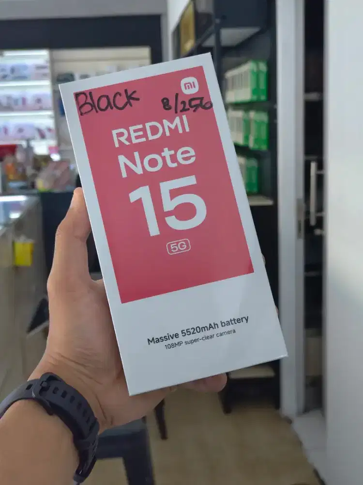 Xiaomi Redmi Note 15 5G 8/256GB (new)*Bisa cod, diantar #Fastrespon WA