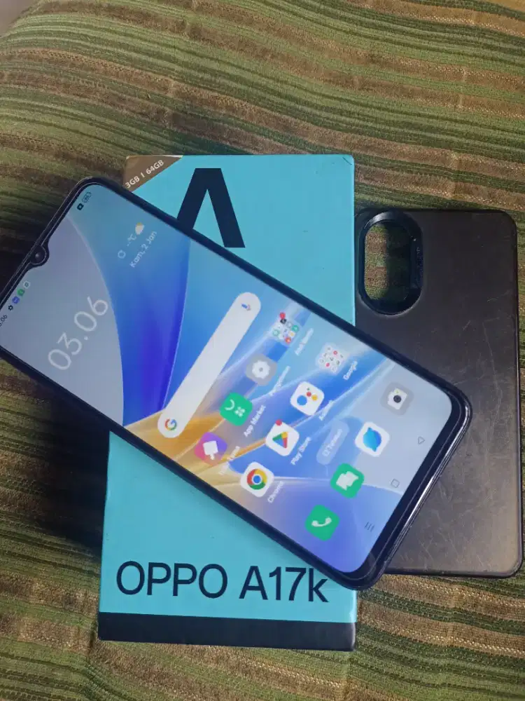 Oppo A17k ram 3/64 fullset bagus
