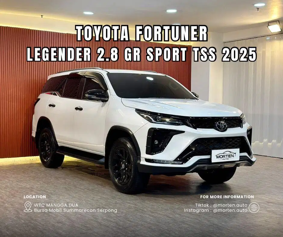 Toyota Fortuner Legender 2.8 GR Sport TSS 2025 Odo 7 Ribu Record Antik