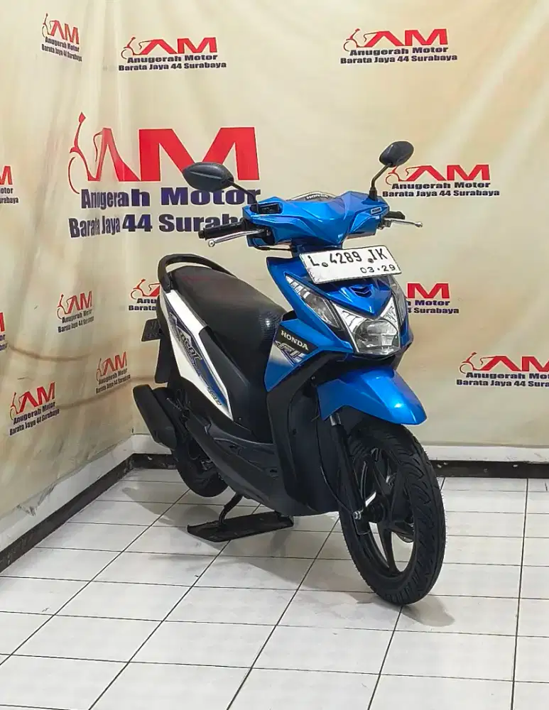 Ready Honda Beat fi Tahun 2014 biru putih