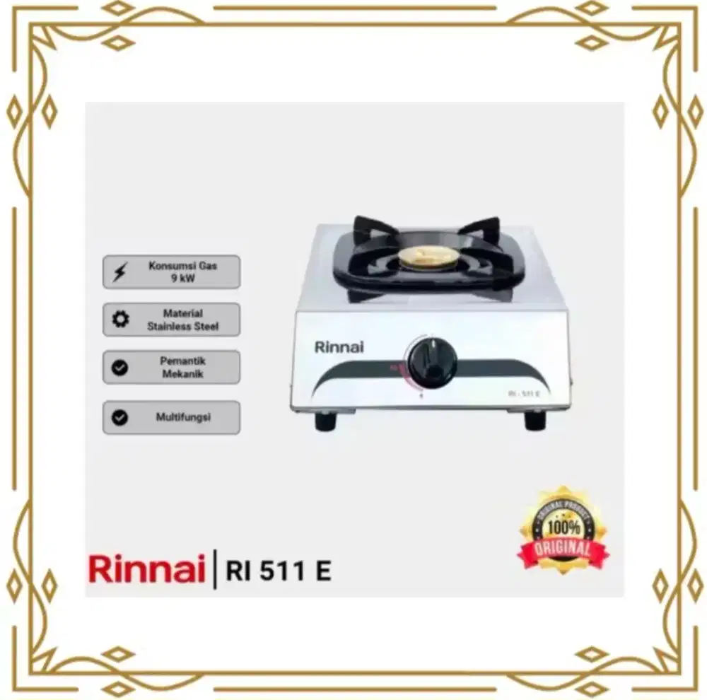 Preloved Kompor Rinai 1tungku