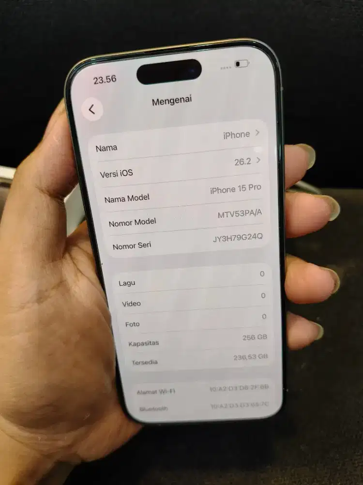 iPhone 15 pro 256 ex garansi resmi