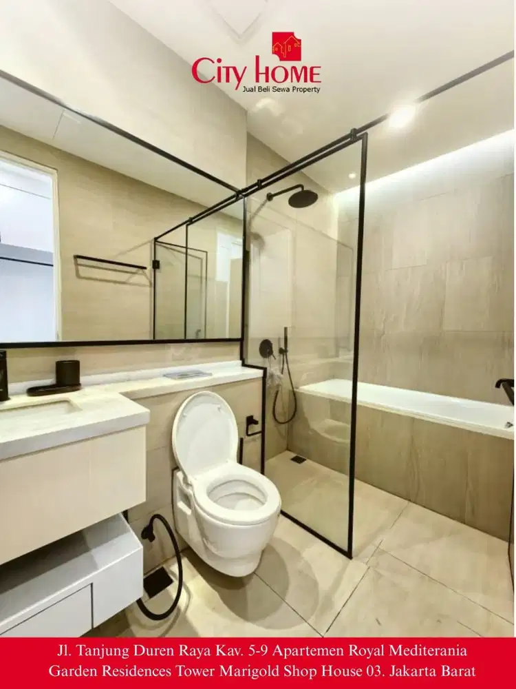 Dijual apartemen taman anggrek  furnished bagus