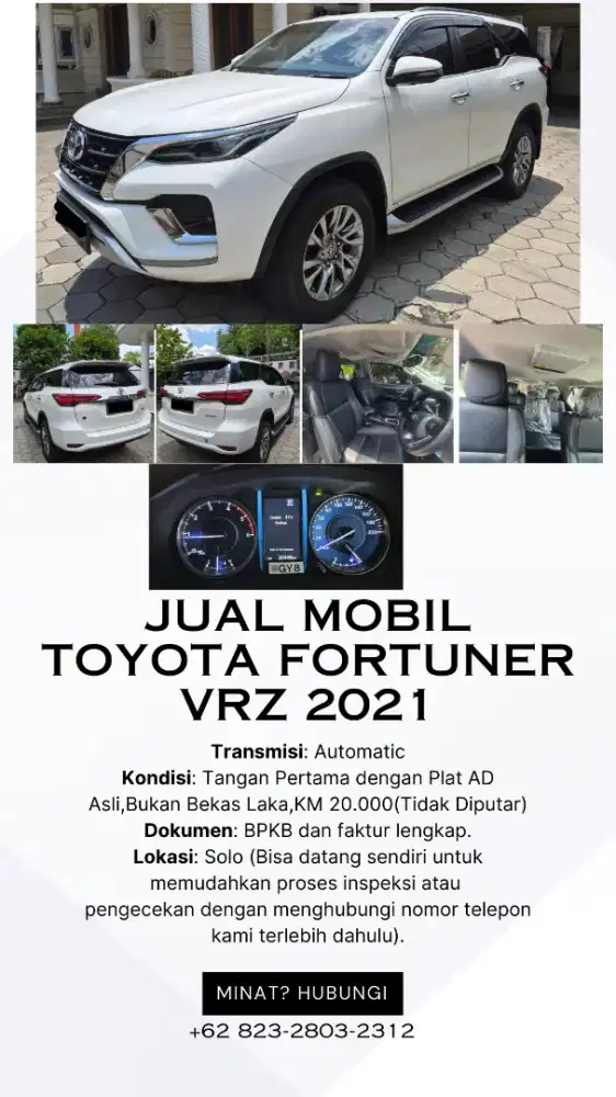 Toyota Fortuner VRZ tahun 2021