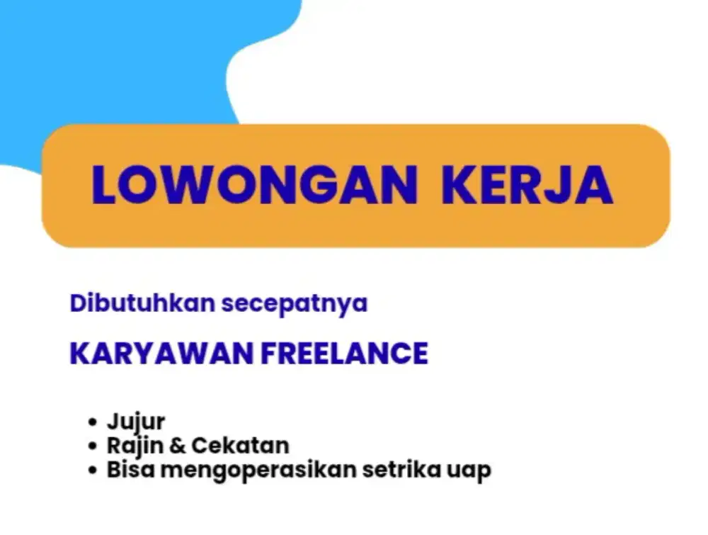Lowongan kerja freelance