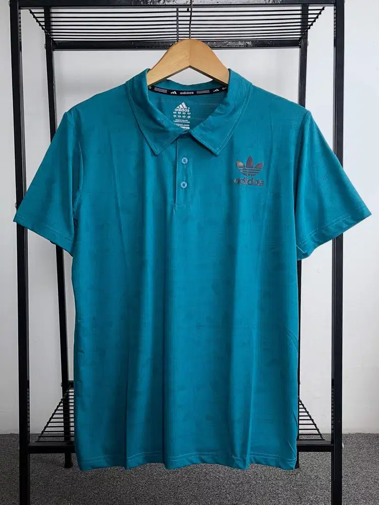 ADIDAS CLIMA365 TERRAX MEN PRINTED GOLF POLO SHIRT - TORQUES (L)