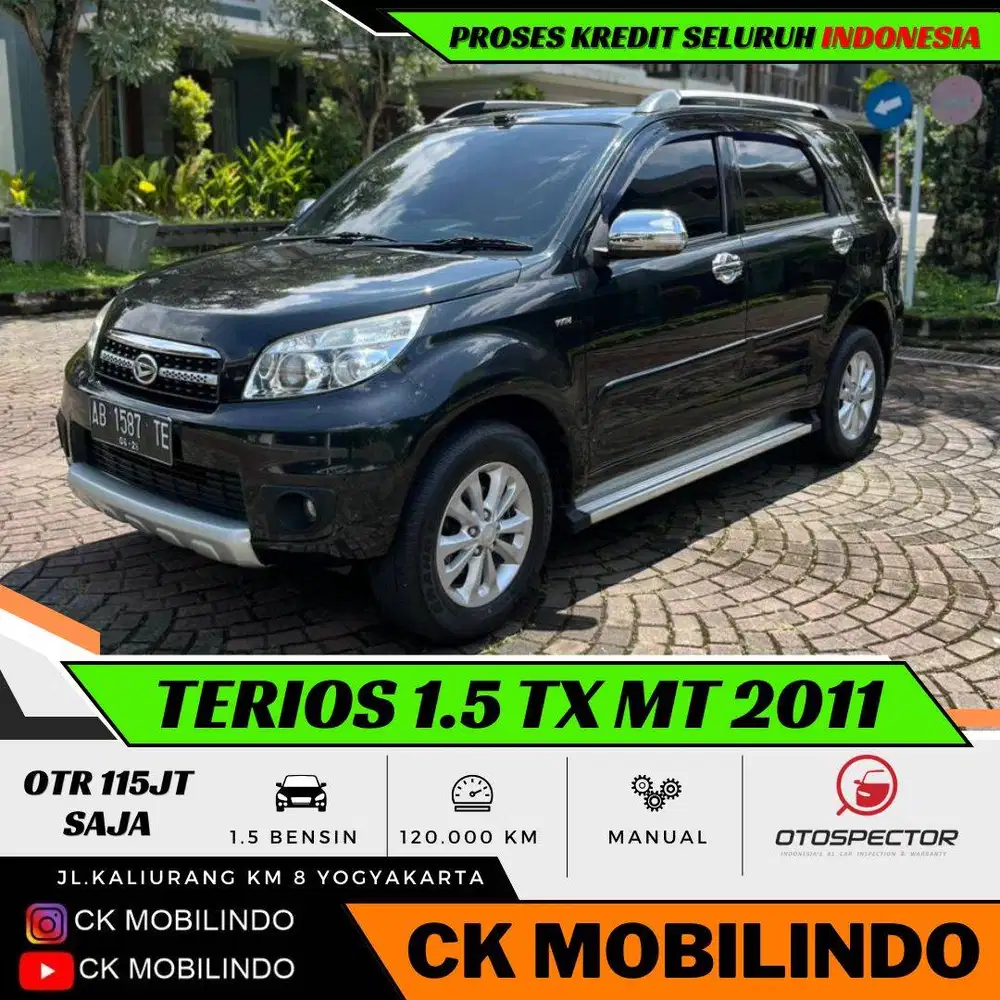 Daihatsu Terios TX Manual 2011 Plat AB MURAH DP Minim Ertiga