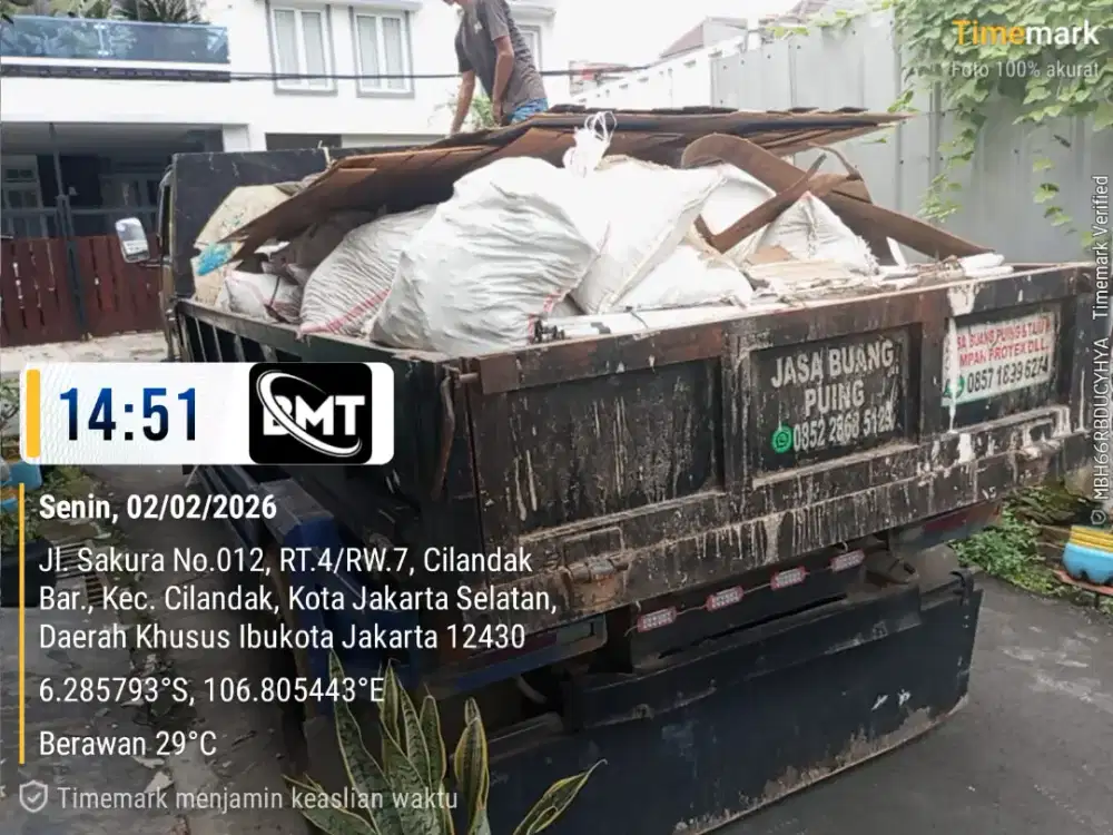 Jasa angkut puing dan buang sampah