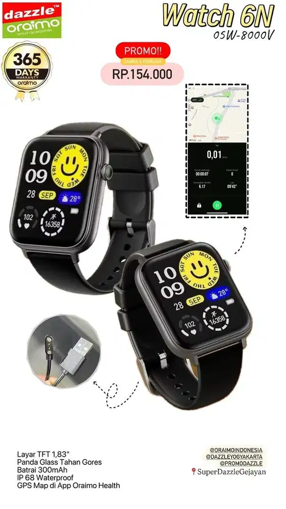 Smartwatch Oraimo Watch 6N OSW-8000N