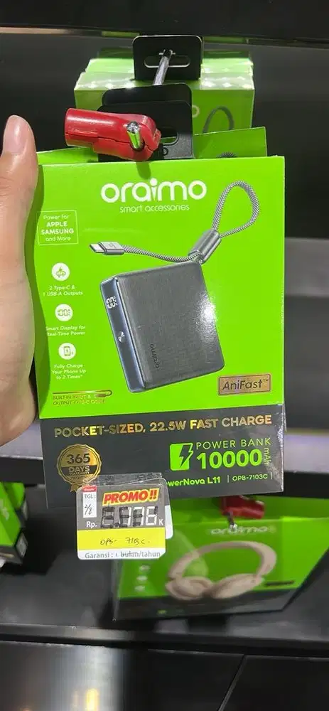 Powerbank 10.000mAh 22,5Watt OPB-6103C