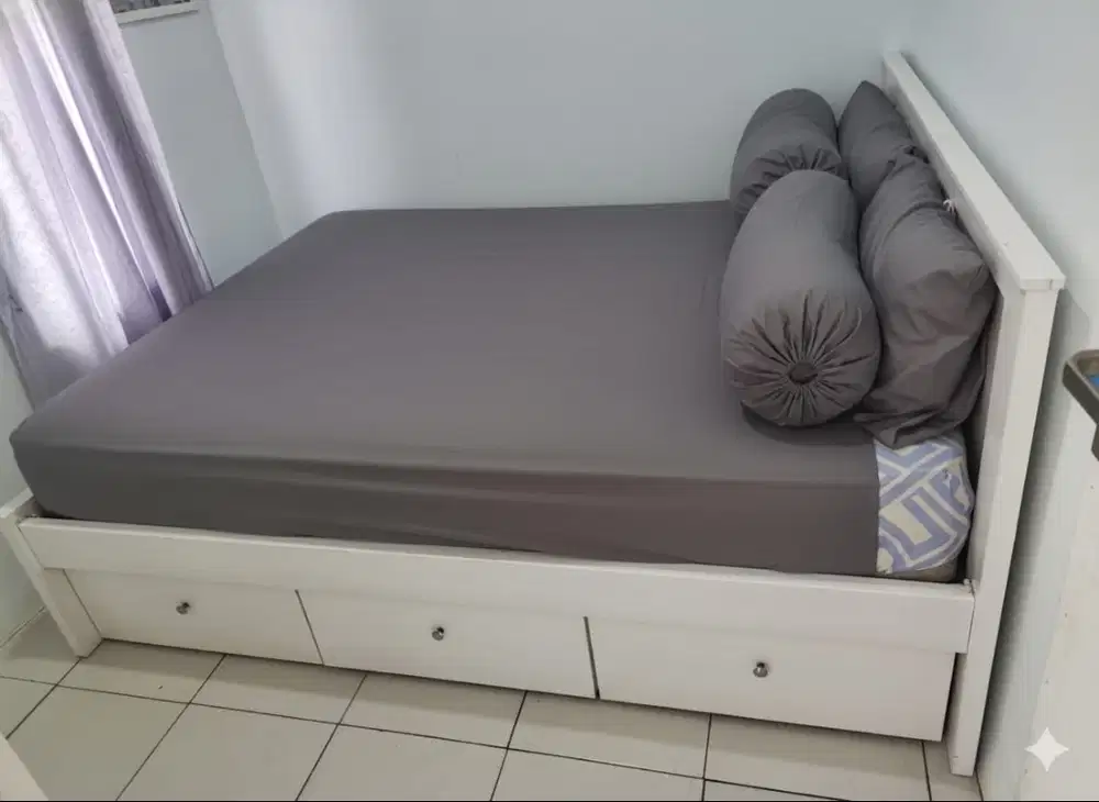 ranjang tidur kayu belanda