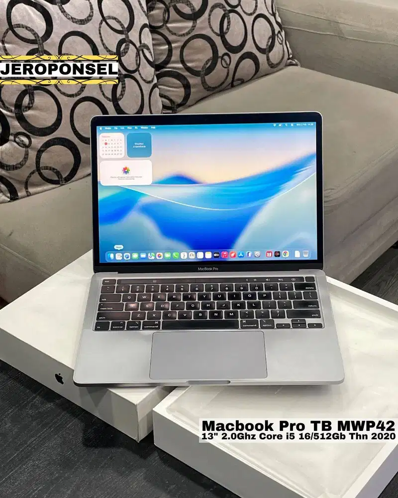 MACBOOK PRO 2020 i5 16/512GB LIKE A NEW FULL SET ORIGINAL GARANSI