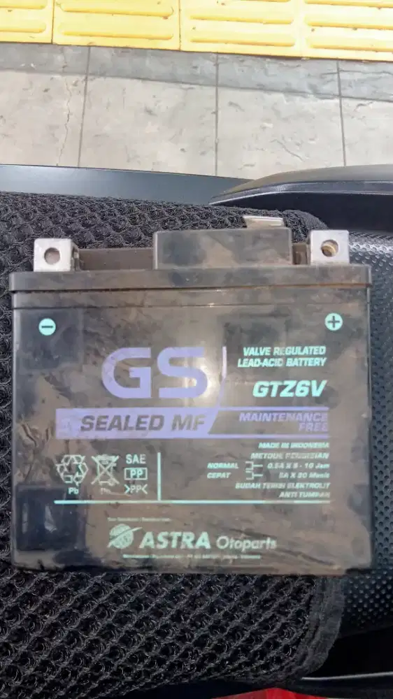 Aki Motor GS GTZ6V ( BEKAS )