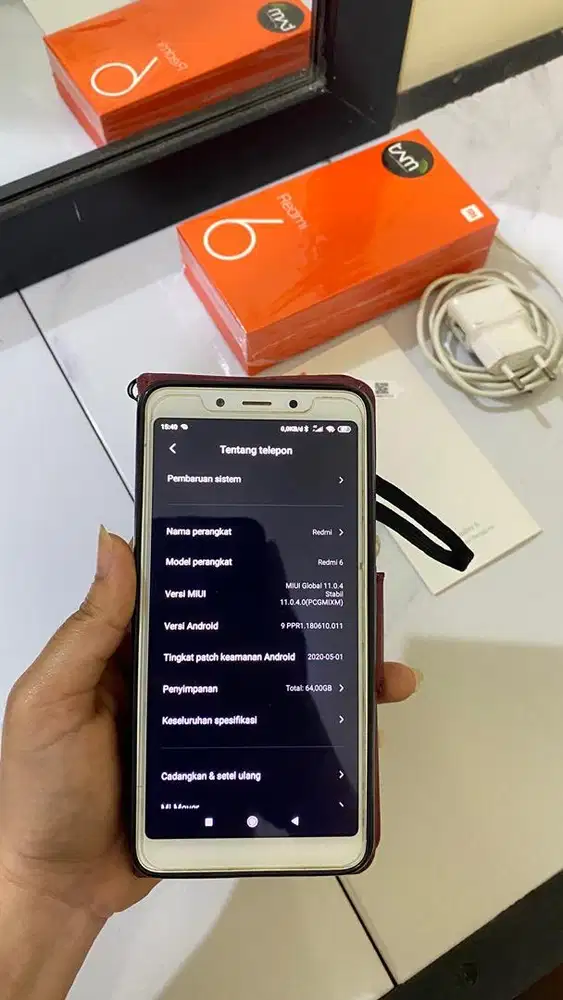 REDMI 6 RAM 4/64GB SEGEL (FULLSET)