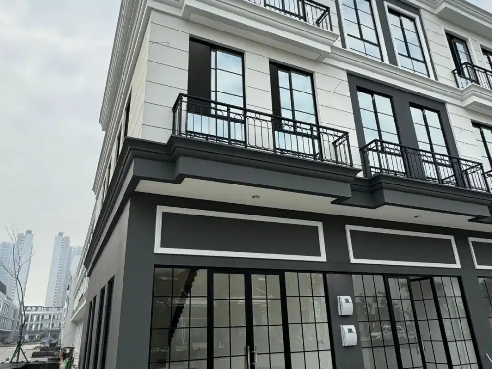 Ruko Gandeng Harvard PIK 2 56m2 4,5x12,5 Bisa Satuan Hadap Jalan Raya Siap Pakai