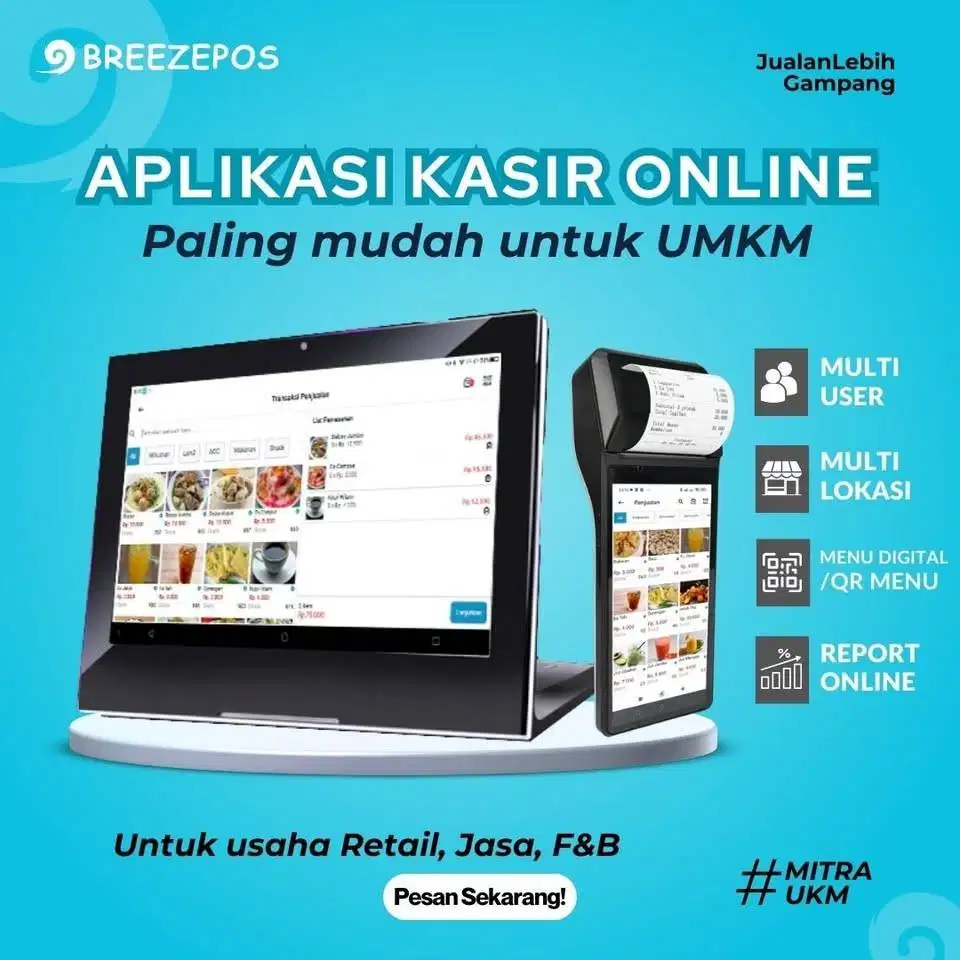 BreezePOS: Aplikasi kasir online untuk UMKM, Coba Gratis!