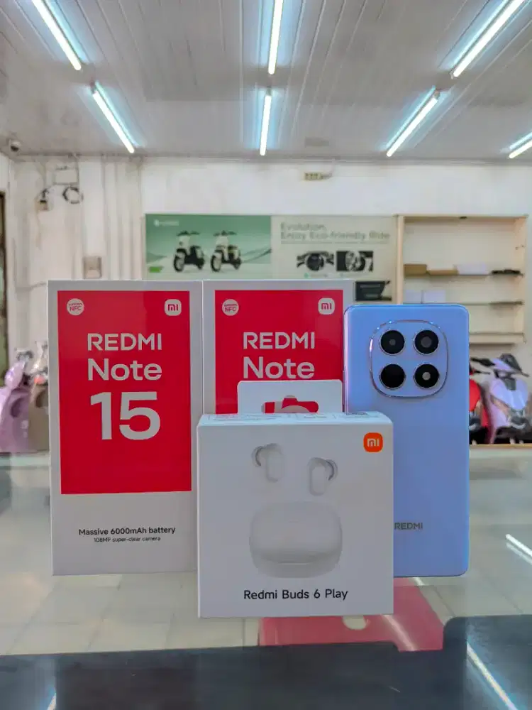 PROMO SPECIAL REDMI NOTE 15 SERIES - FREE BUDS 6 PLAY BAARANG BARU ORI