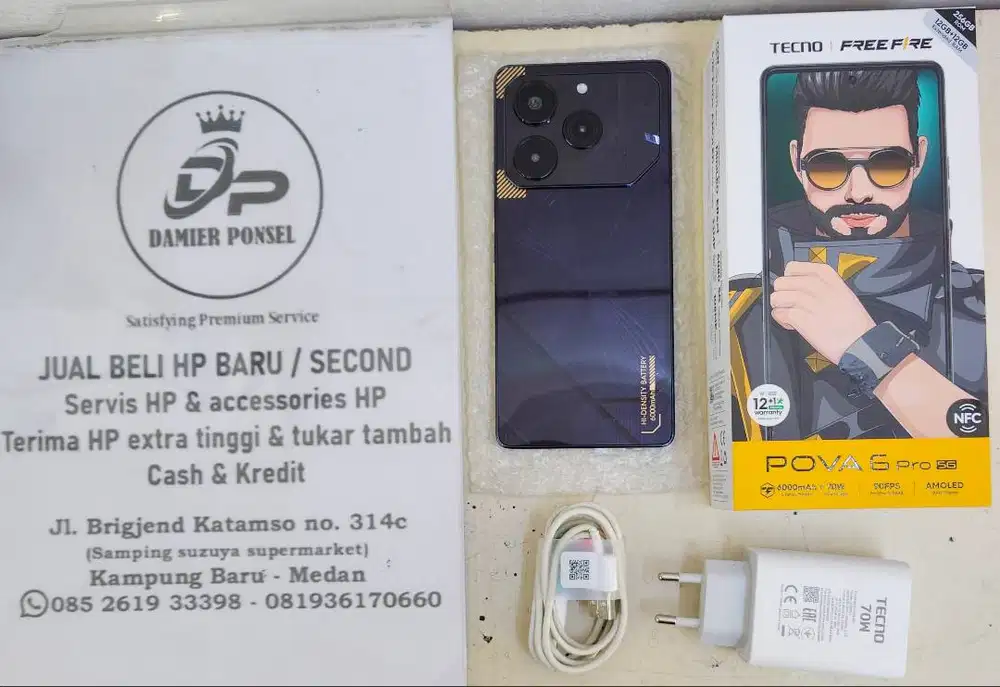 TECNO POVA 6 PRO 5G (12/256) SECOND FULLSET EX GARANSI RESMI NASIONAL
