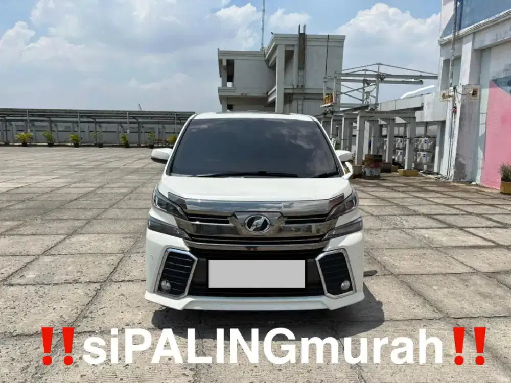 KM 65rb‼️Toyota Vellfire 2.5 Z CBU sunroof Putih 2015‼️
pemakaian 2016