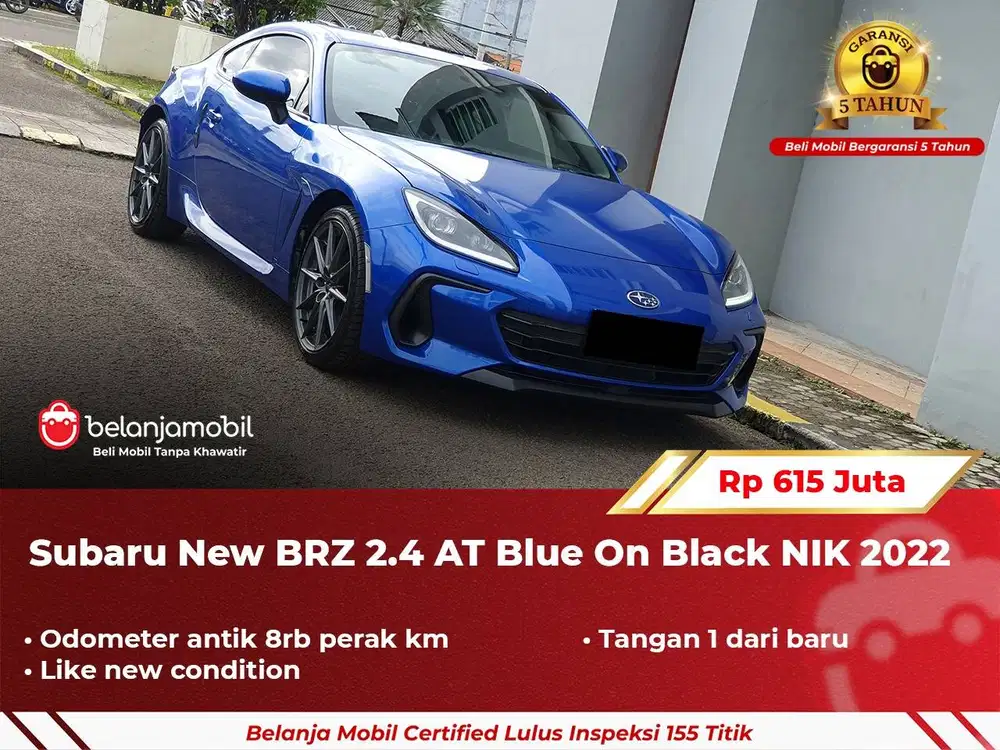 [ GARANSI 5TH ] Subaru New BRZ 2.4 AT 2022/2023