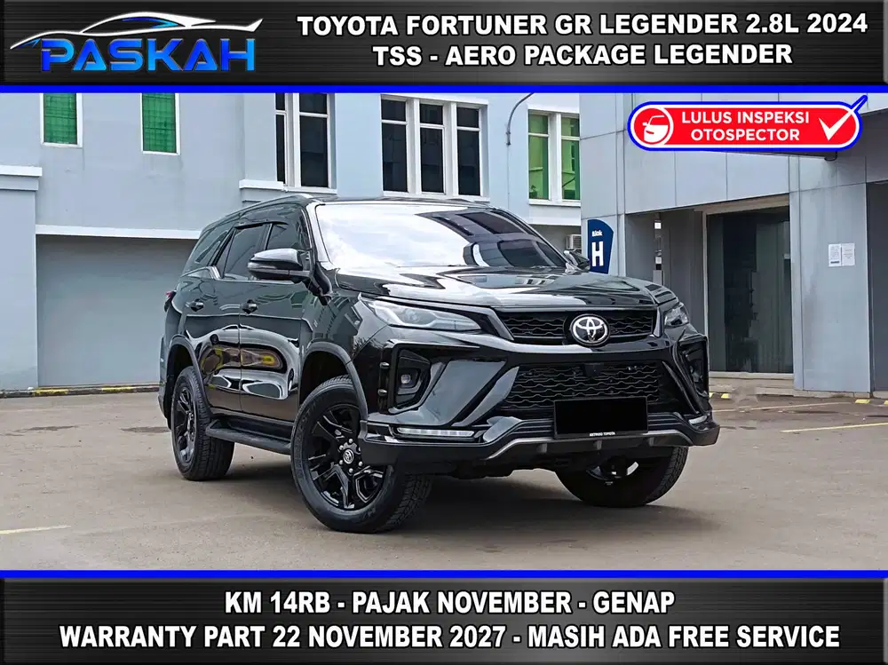 TSS NEW MODEL Km=14 Fortuner VRZ 2.8 GR Legender aero kit package 2024