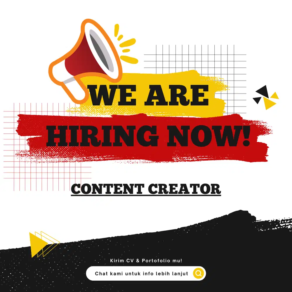 LOWONGAN KERJA – CONTENT CREATOR