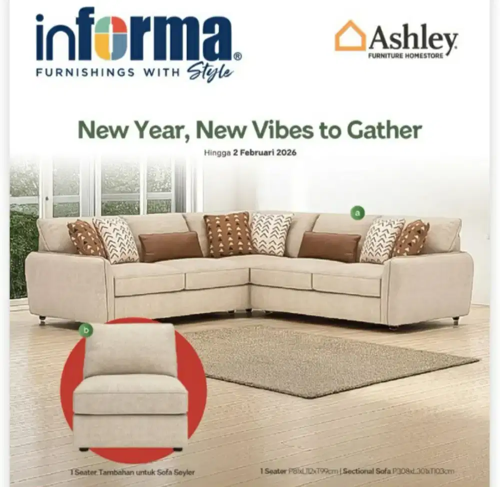 1 seater sofa by informa #homecredit #paylater