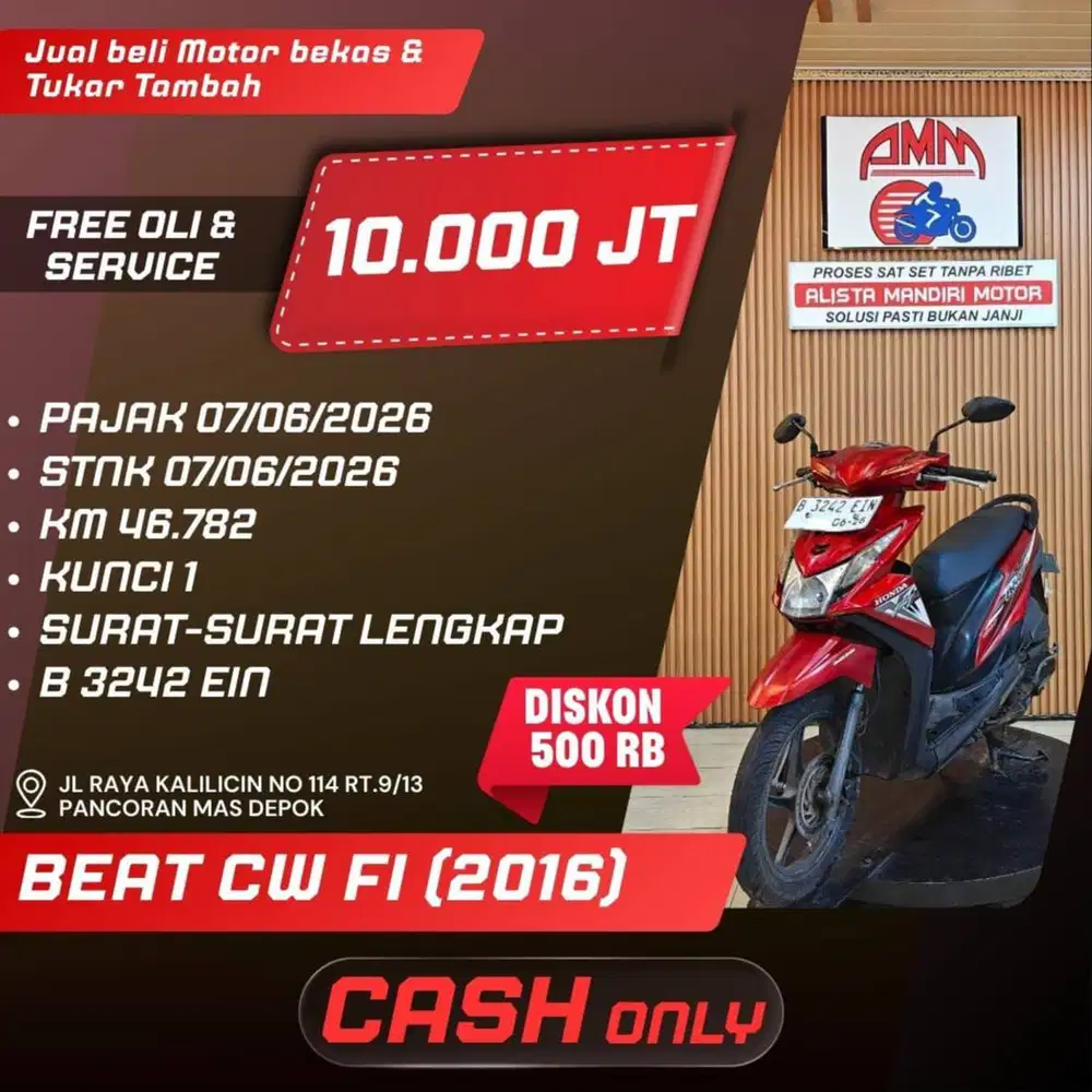 BEAT CW 2016 PAJAK HIDUP CC 0% KREDIVO TOKPEDIA SPAYLATER INDODANA