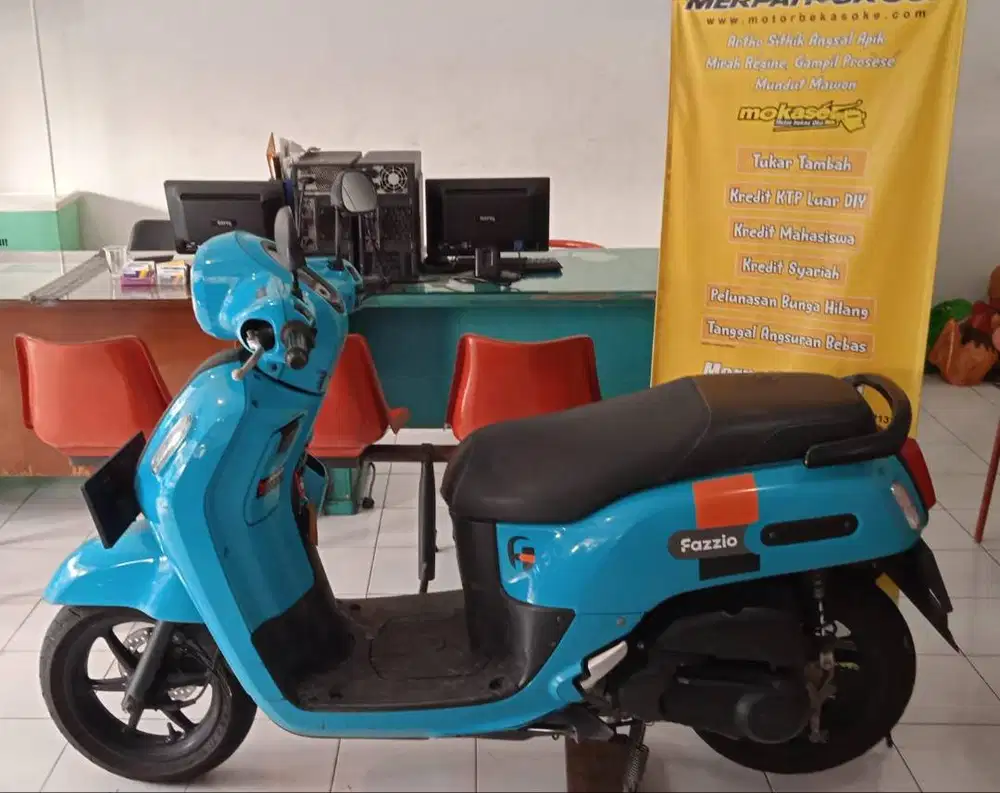 YAMAHA FAZZIO TH 2022 HIJAU KREDIT MOTOR MURAH MOKASE MERPATI MONJALI