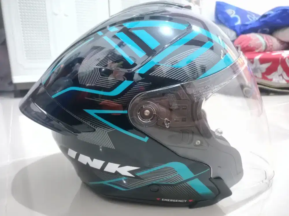 HELM INK TERRA 2 DOUBLE VISOR PULL WARNA BIRU ORIGINAL. Uk. XXL