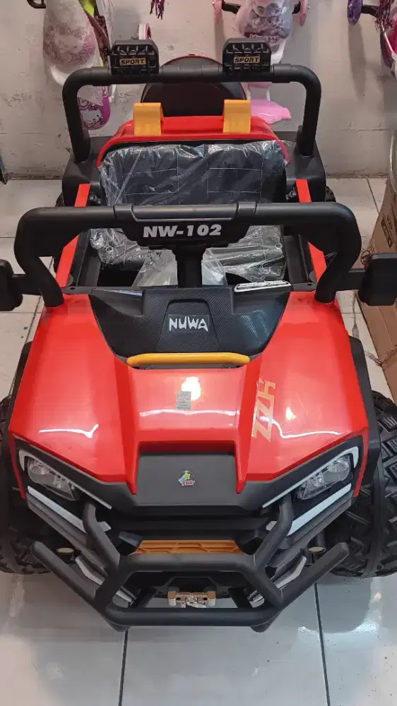 ​Mainan Mobil Aki Jeep Nuwa NW-102 Red Edition