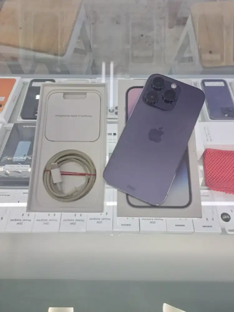 Second Apple IPhone 14 Pro 256GB Purple Ex IBOX Mulus Fullset Nego