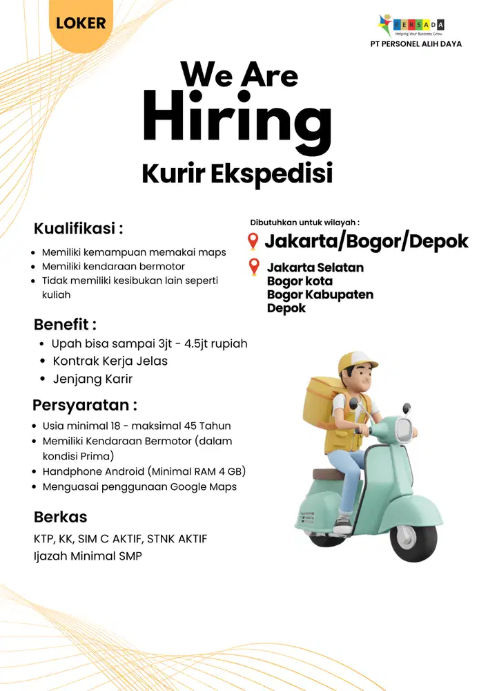 LOKER SHOPEE EXPRESS ALL JAKARTA, BOGOR, DAN DEPOK