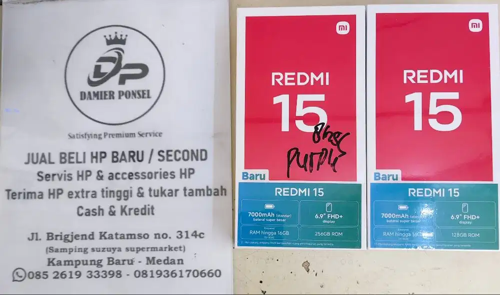 XIAOMI REDMI 15 (8/256) NEW GARANSI RESMI NASIONAL